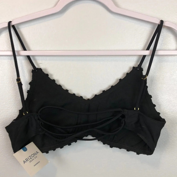 NEW Arizona Jean Company Crochet Pattern Swimsuit Top Size Small - Picture 2 of 4